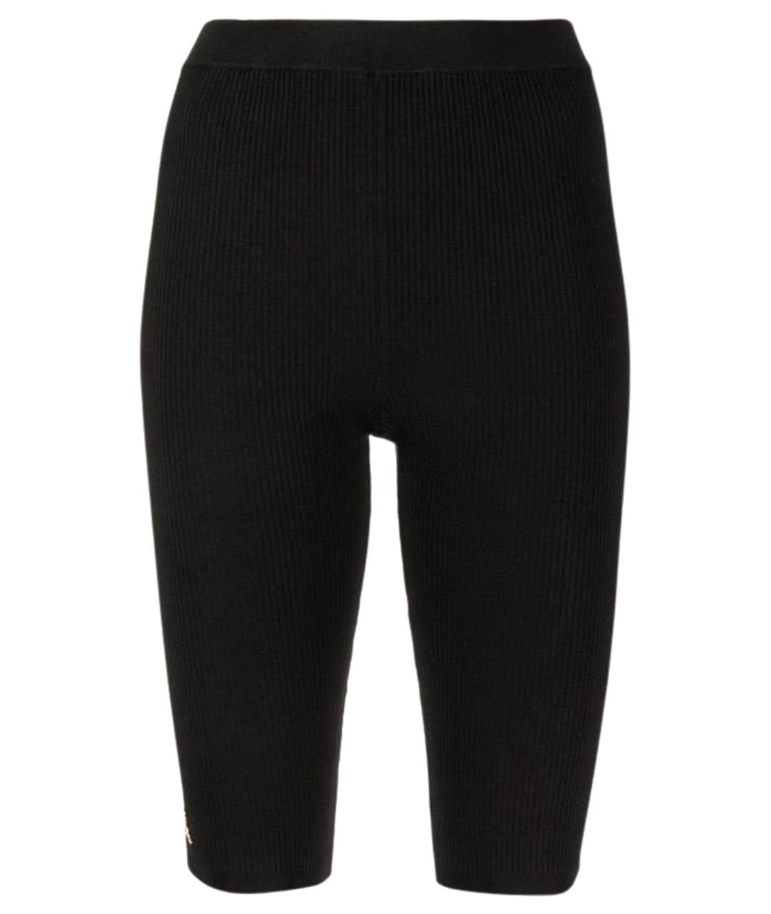 SAINT LAURENT Черные полиэстеровые леггинсы и велосипедки, фото 1