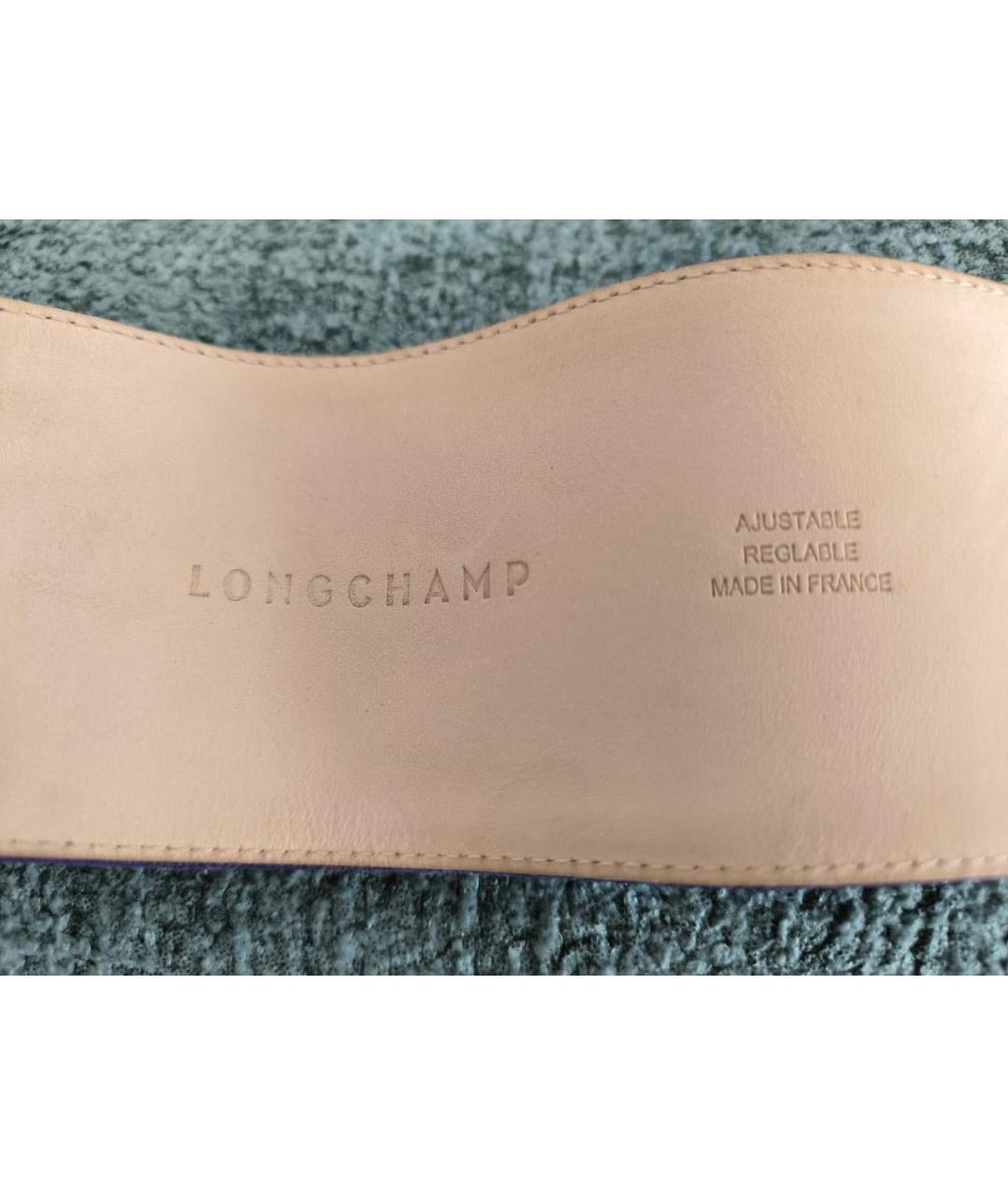 LONGCHAMP Фиолетовый замшевый ремень, фото 4