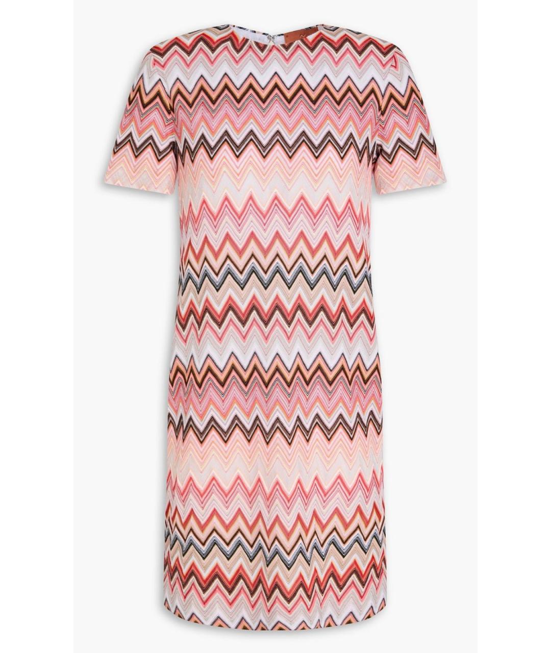 MISSONI Коралловое хлопковое повседневное платье, фото 4