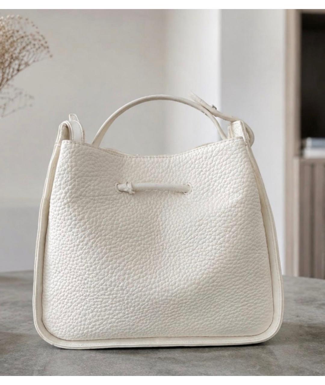 DKNY Белая сумка через плечо из искусственной кожи, фото 3