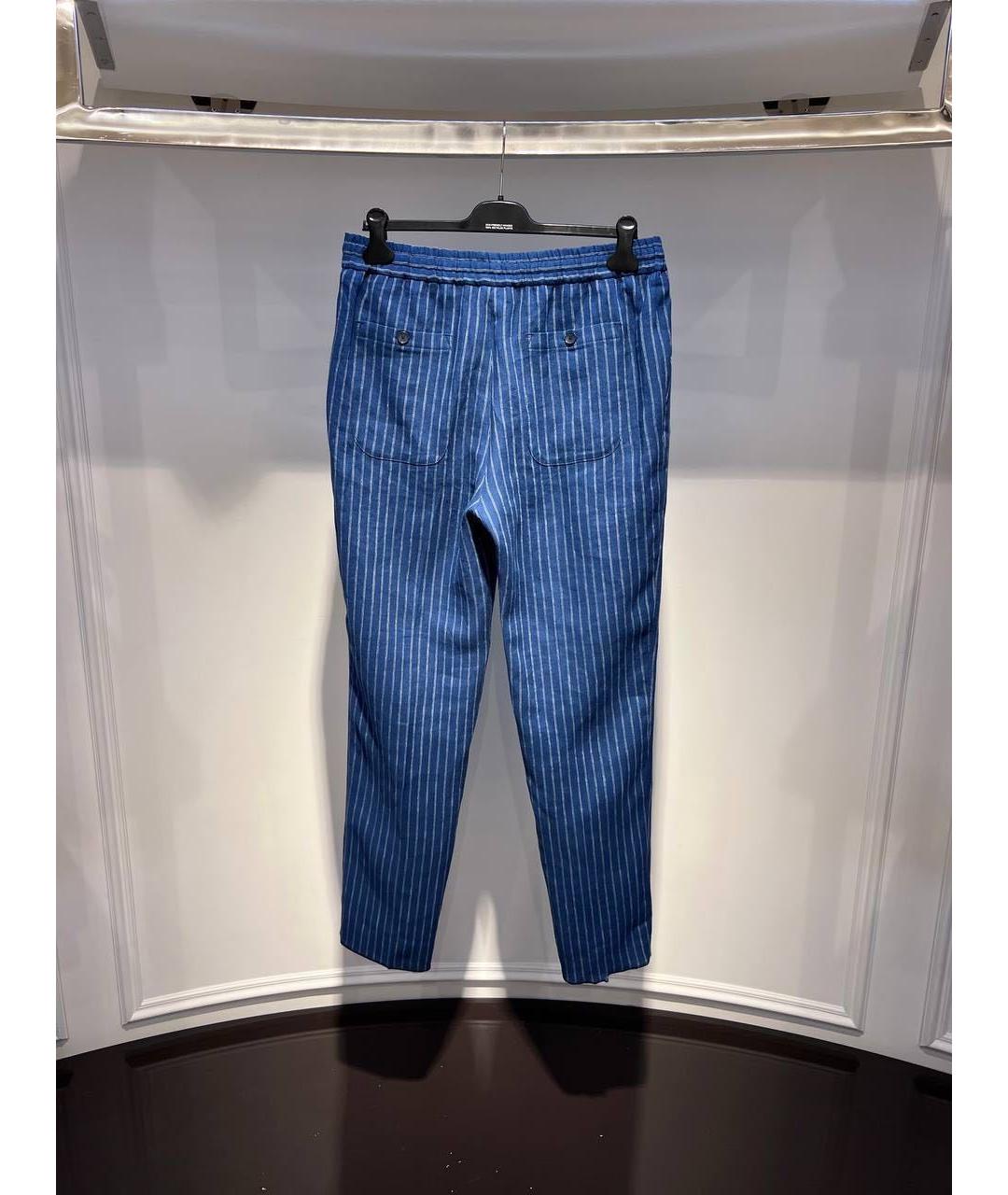ETRO Синие брюки чинос, фото 2