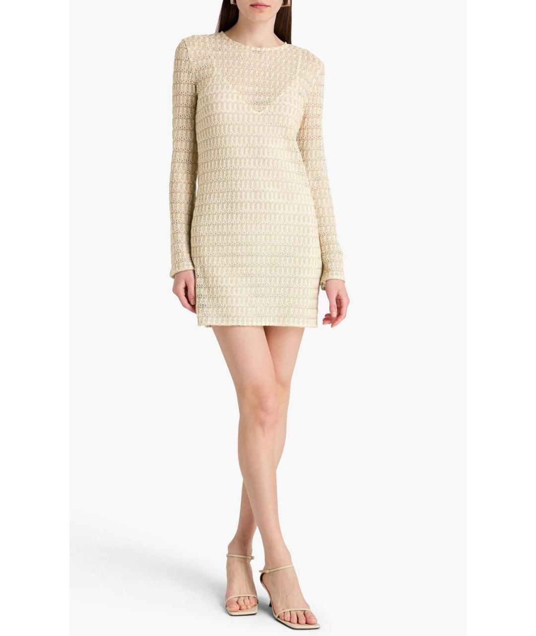 MISSONI Бежевое вискозное повседневное платье, фото 2