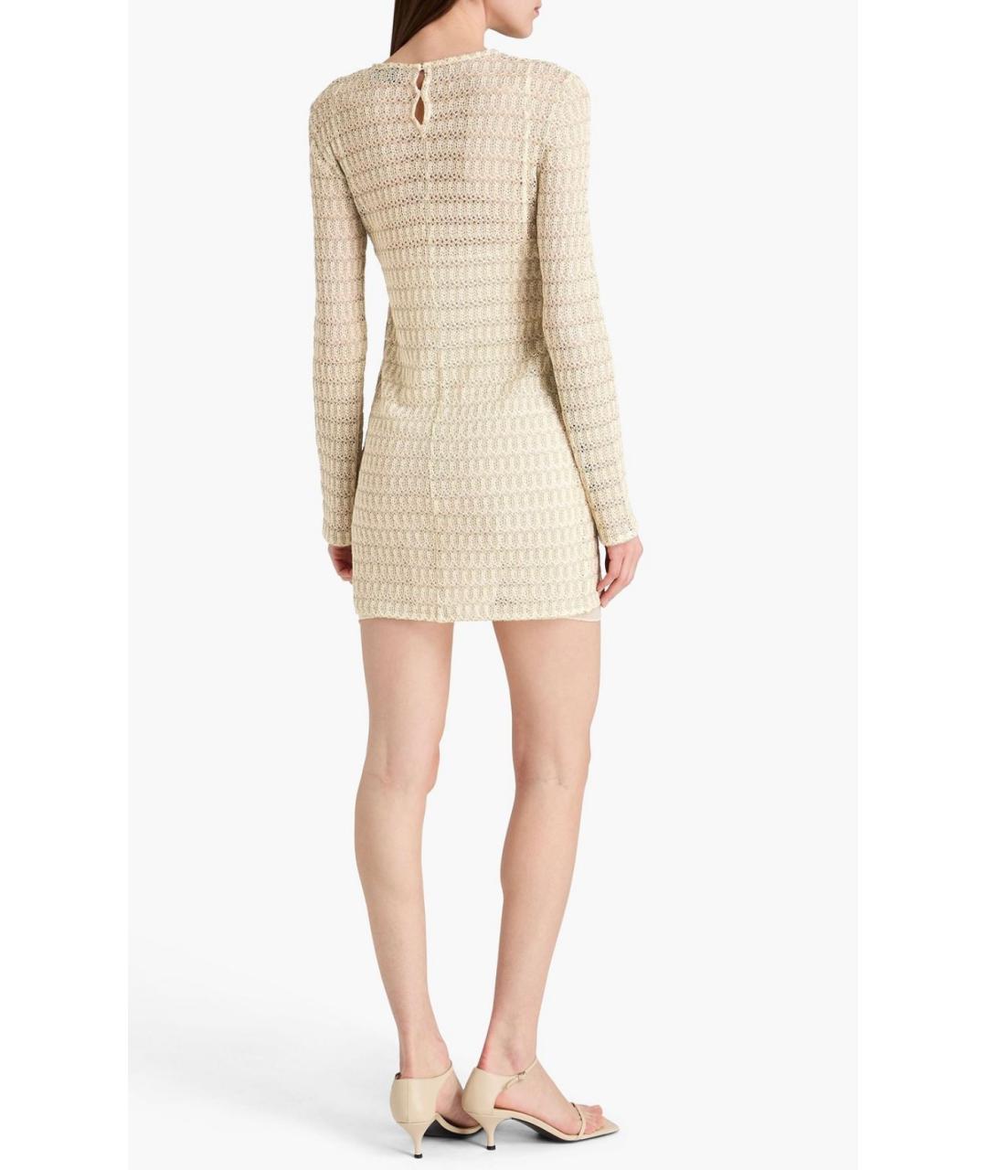 MISSONI Бежевое вискозное повседневное платье, фото 3