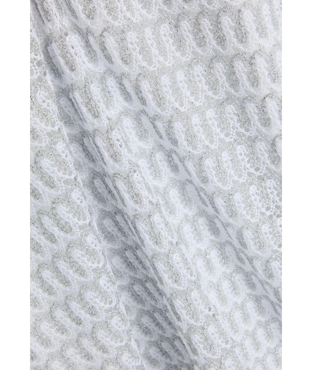 MISSONI Белое вискозное коктейльное платье, фото 4