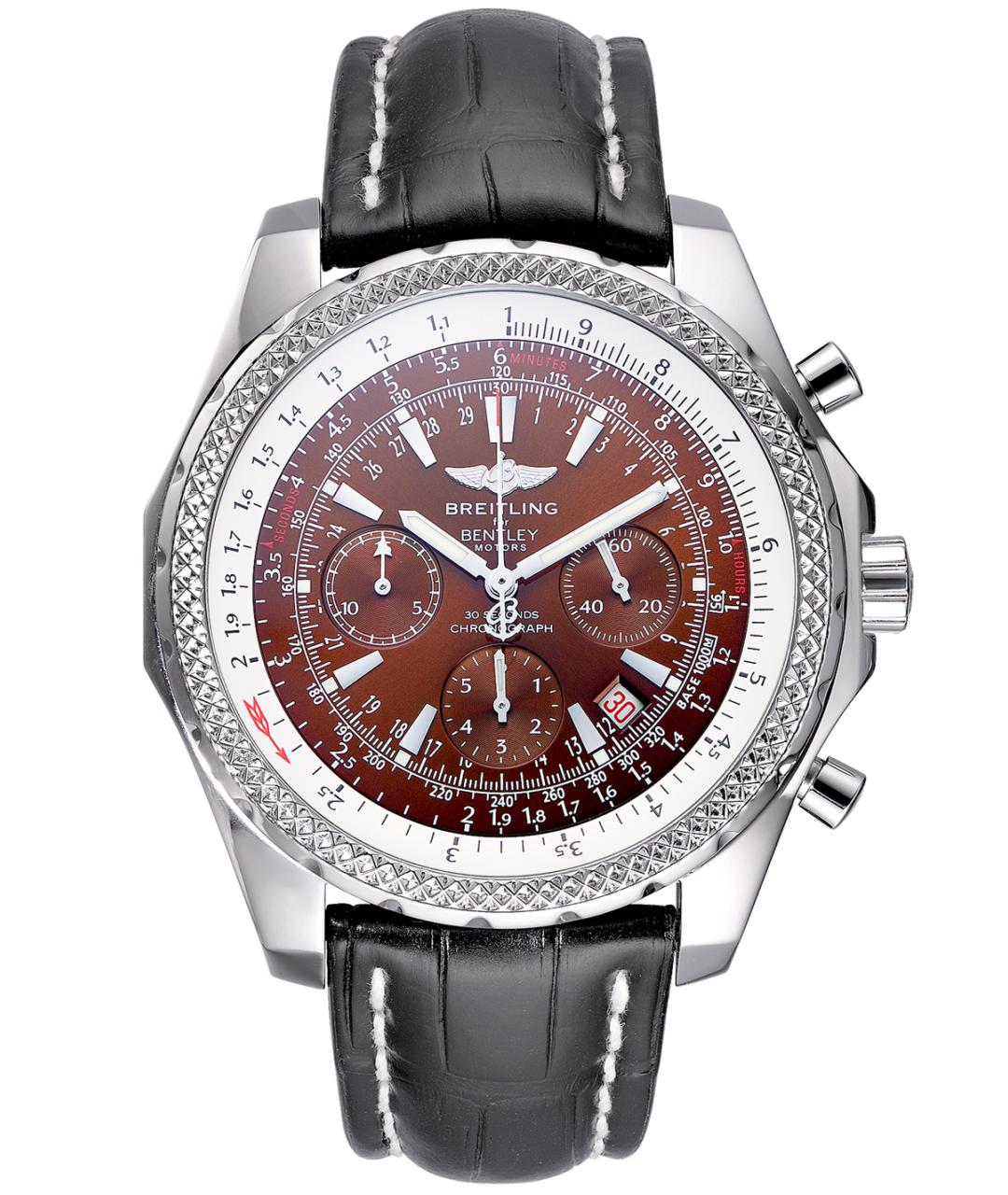 BREITLING Коричневые металлические часы, фото 1