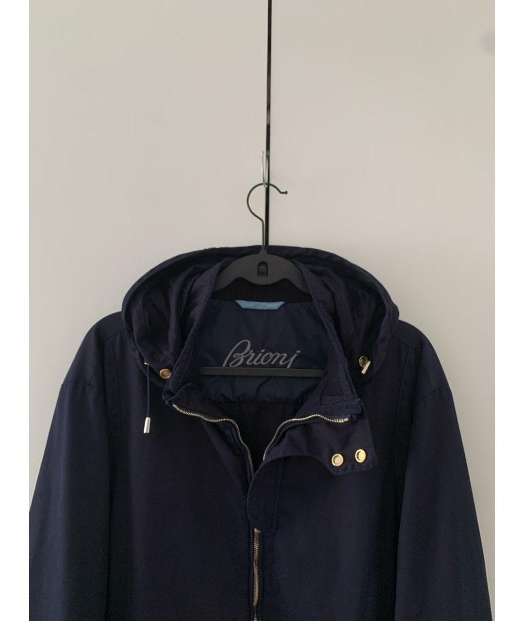 BRIONI Темно-синяя хлопковая куртка, фото 2