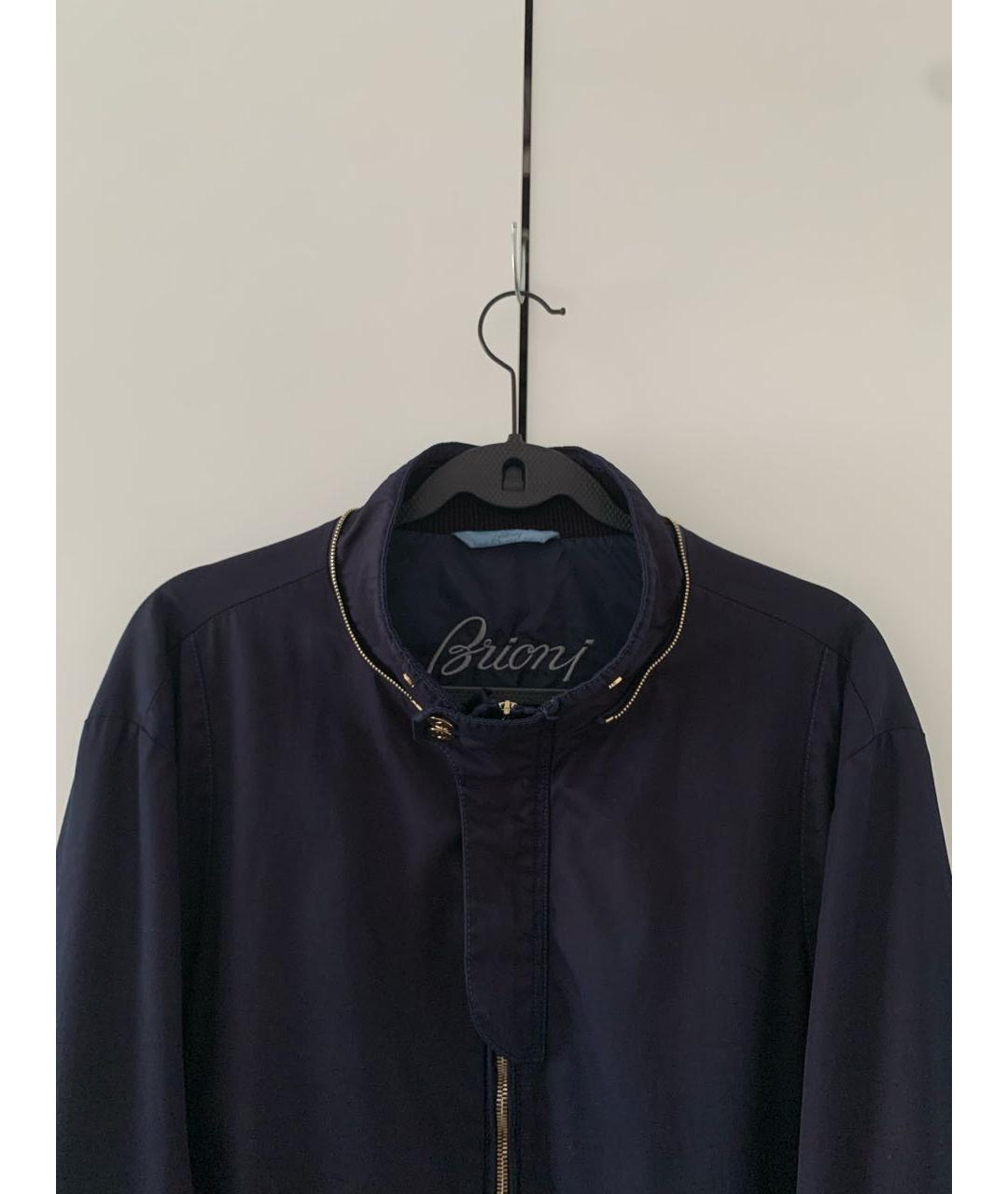 BRIONI Темно-синяя хлопковая куртка, фото 3