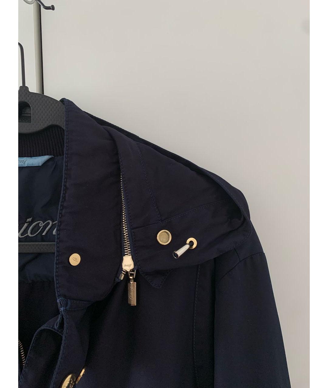 BRIONI Темно-синяя хлопковая куртка, фото 7