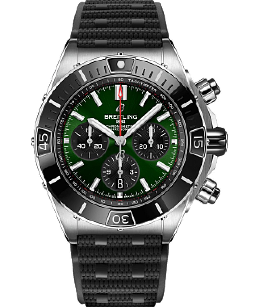 BREITLING Зеленые металлические часы, фото 1