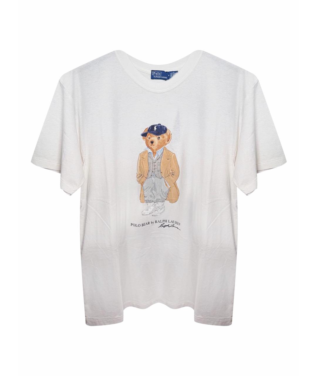 POLO RALPH LAUREN Белая хлопковая футболка, фото 1