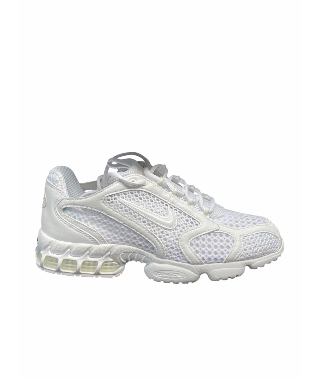 NIKE Белые текстильные низкие кроссовки / кеды, фото 1