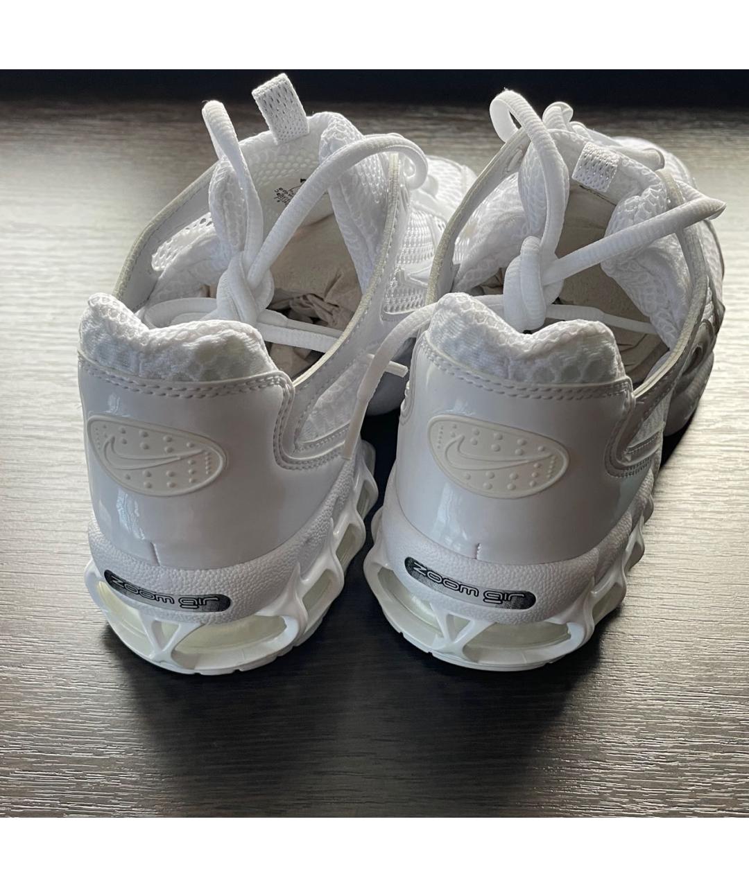 NIKE Белые текстильные низкие кроссовки / кеды, фото 4