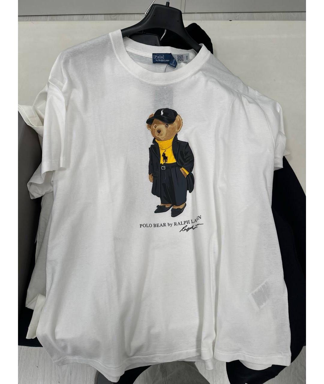 POLO RALPH LAUREN Белая хлопковая футболка, фото 2
