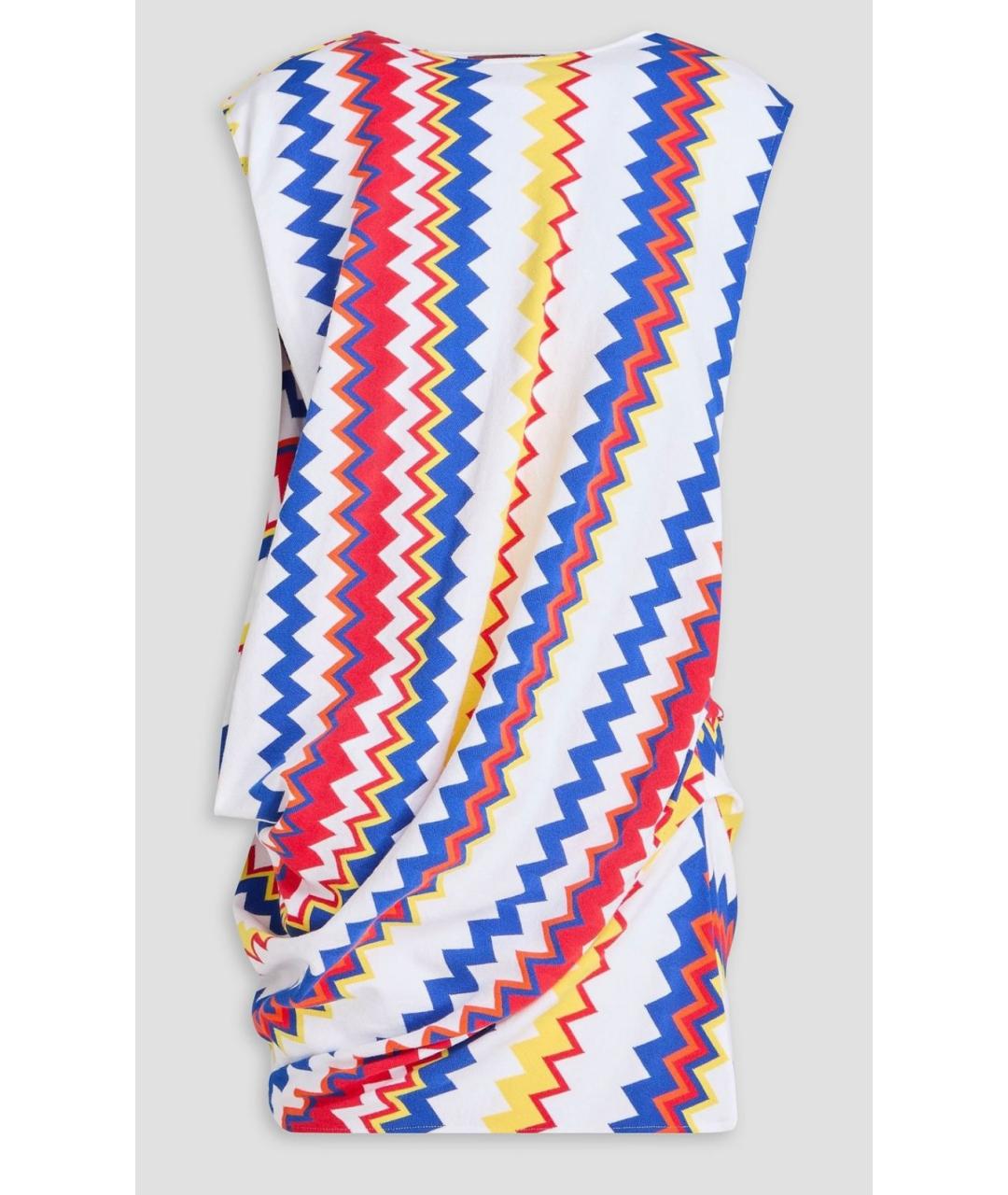 MISSONI Белое вискозное повседневное платье, фото 4