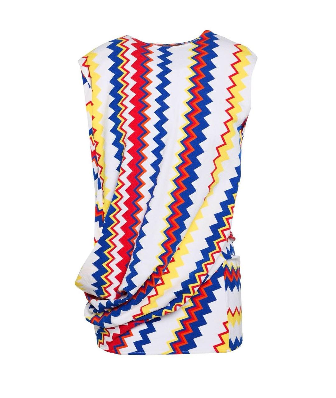 MISSONI Белое вискозное повседневное платье, фото 6