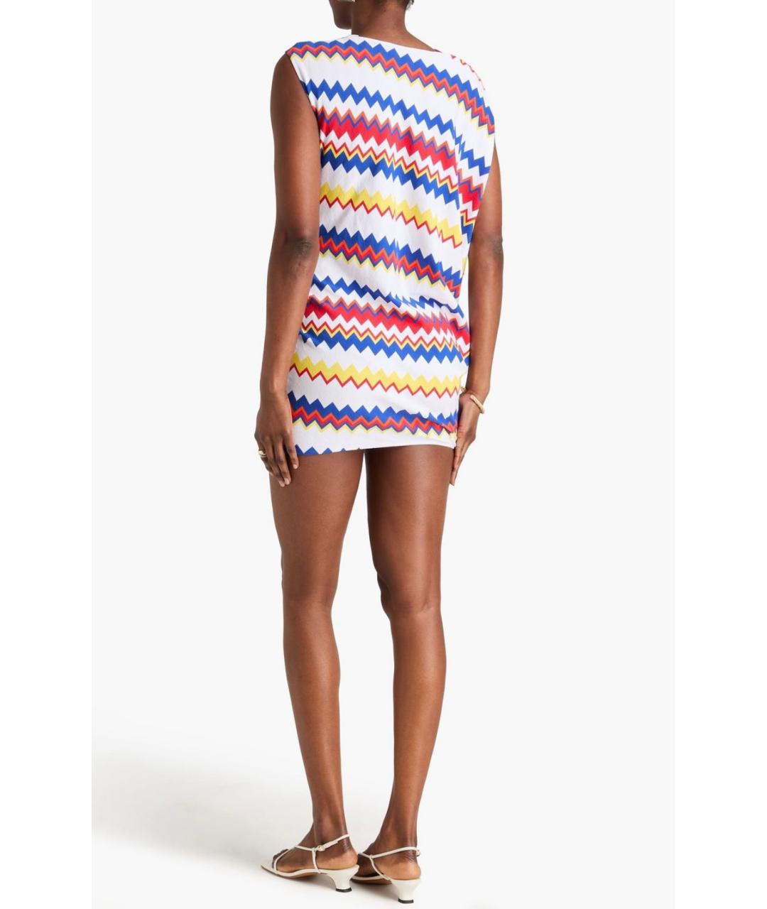 MISSONI Белое вискозное повседневное платье, фото 3