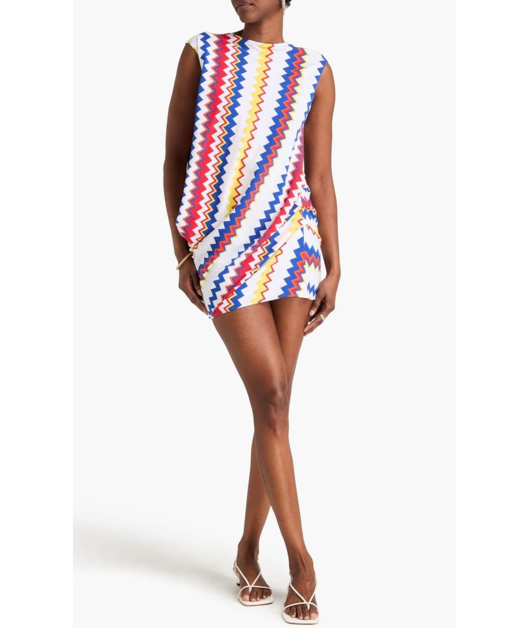 MISSONI Белое вискозное повседневное платье, фото 2