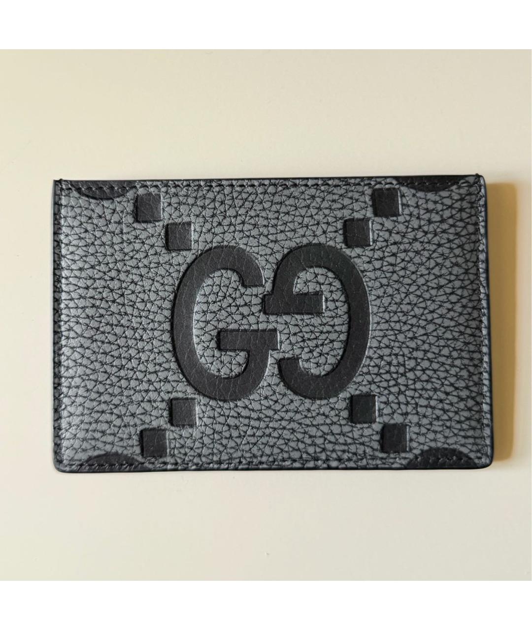GUCCI Черный кожаный кардхолдер, фото 6