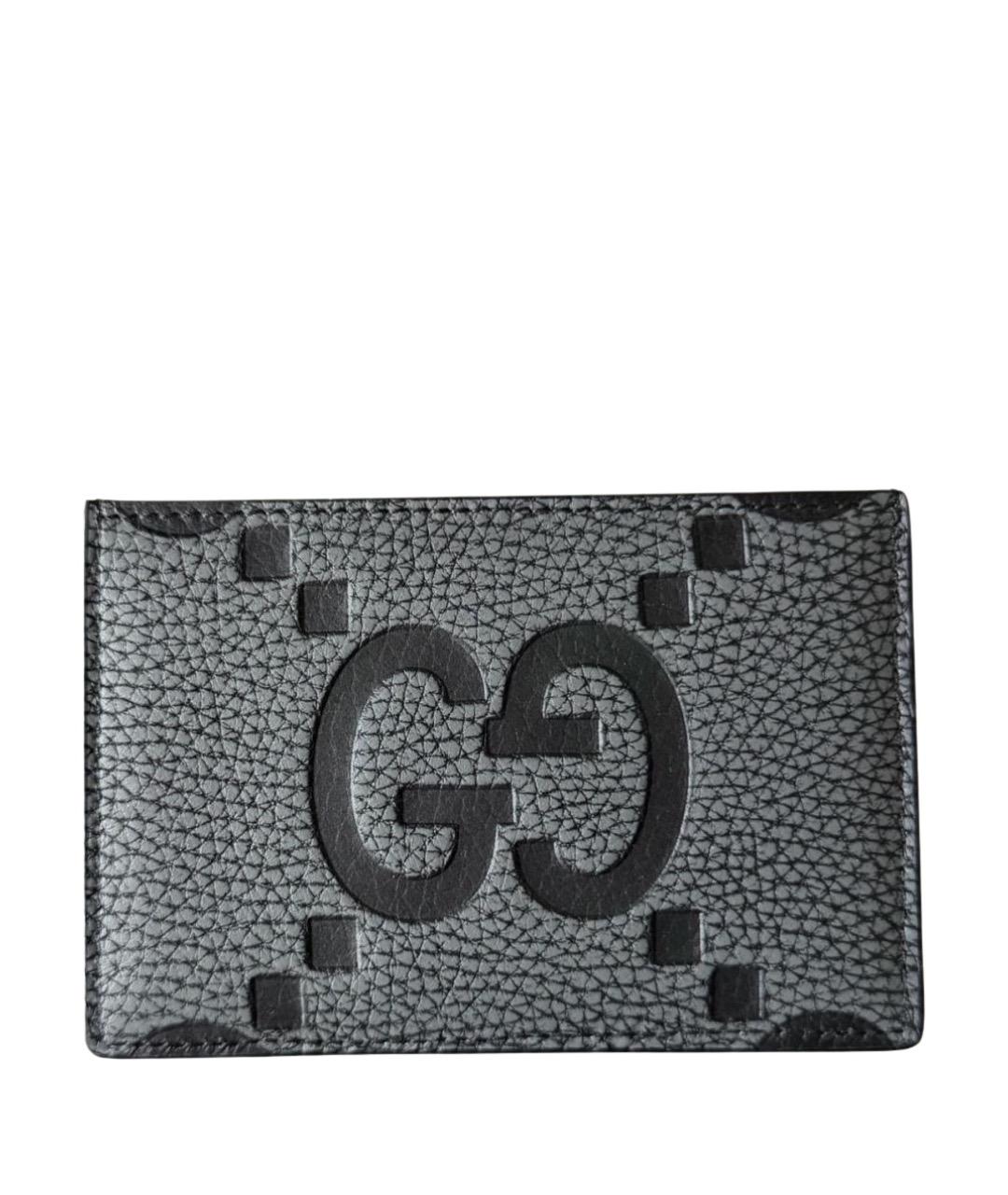 GUCCI Черный кожаный кардхолдер, фото 1