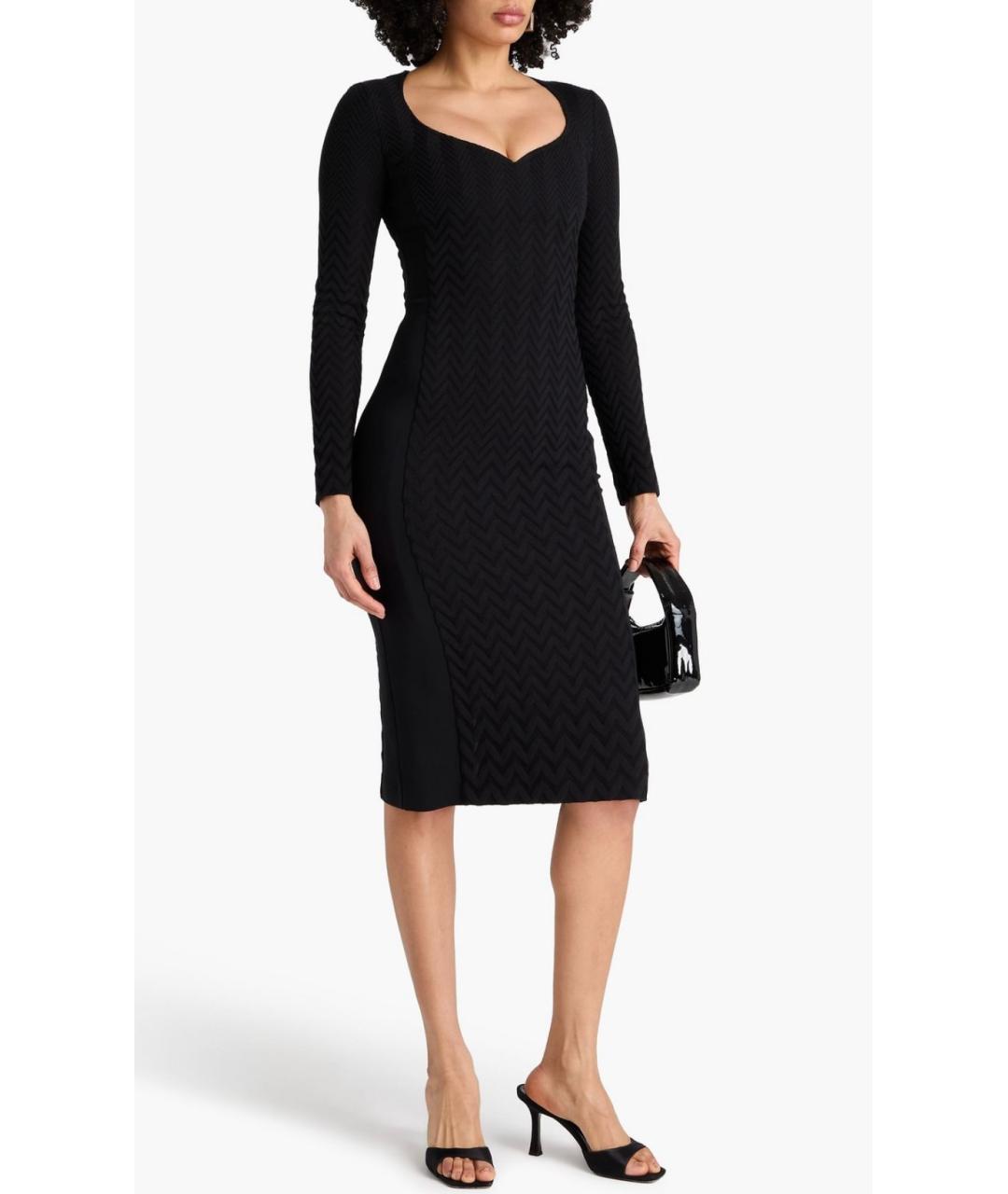 MISSONI Черное вискозное повседневное платье, фото 2