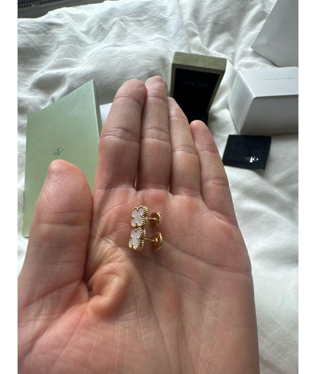 VAN CLEEF & ARPELS Золотые серьги из желтого золота, фото 2