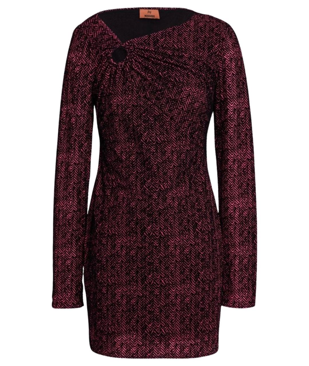 MISSONI Розовое полиамидовое коктейльное платье, фото 1
