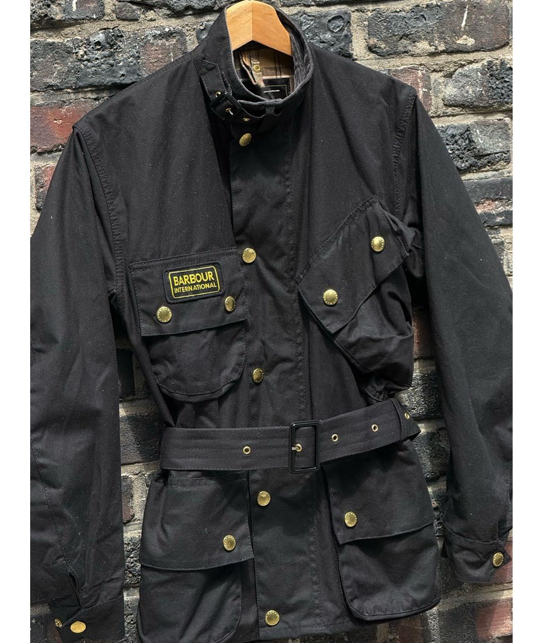 BARBOUR Черная хлопковая куртка, фото 3