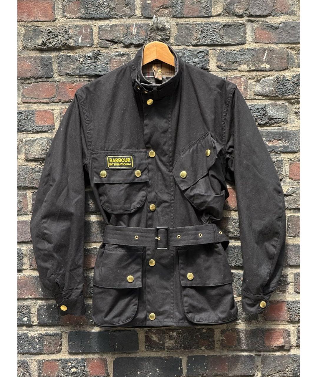 BARBOUR Черная хлопковая куртка, фото 9