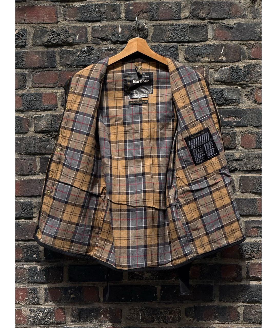 BARBOUR Черная хлопковая куртка, фото 8