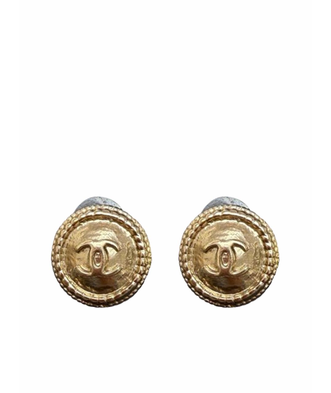 CHANEL Золотые серьги, фото 1