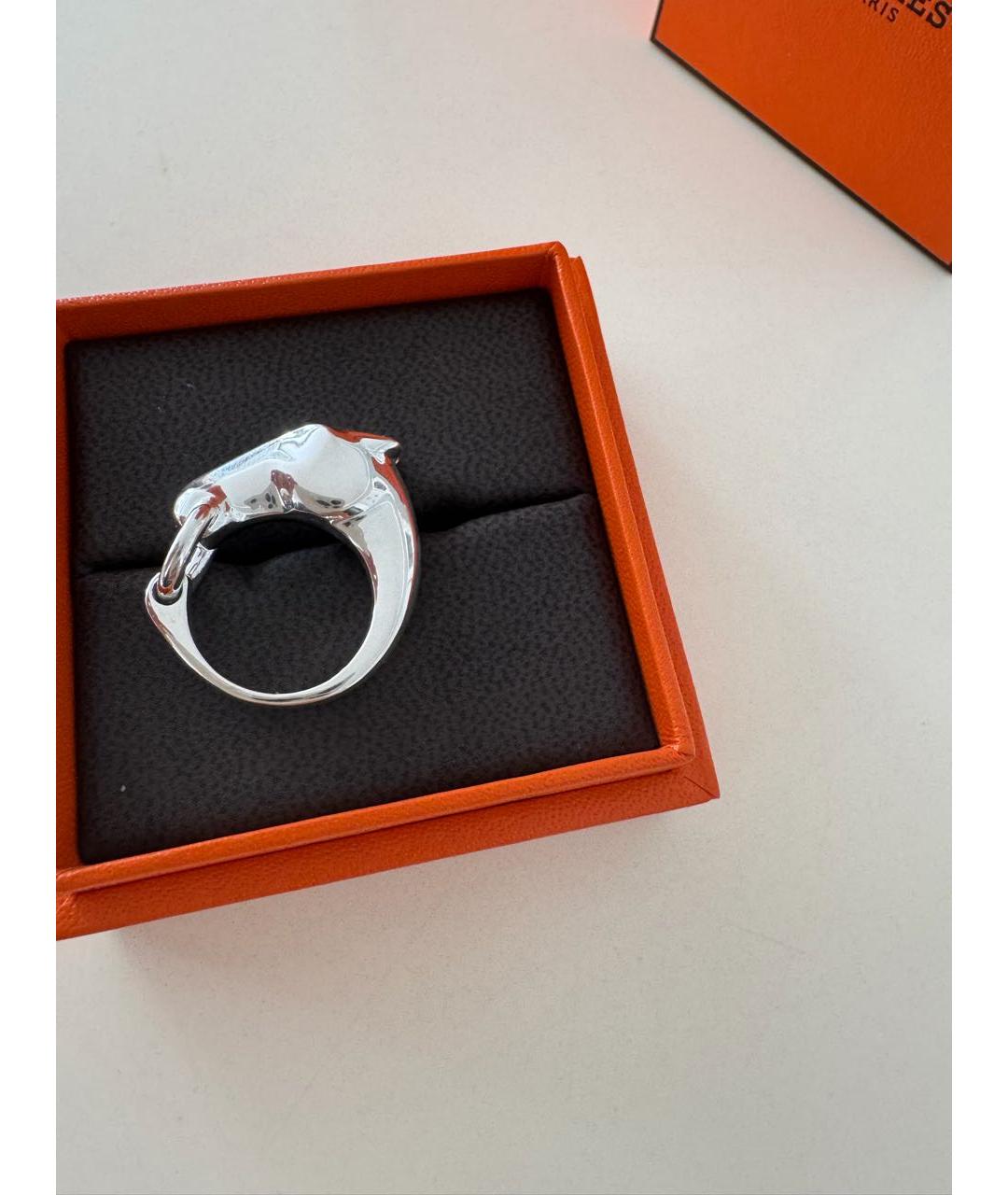 HERMES Серебряное серебряное кольцо, фото 6