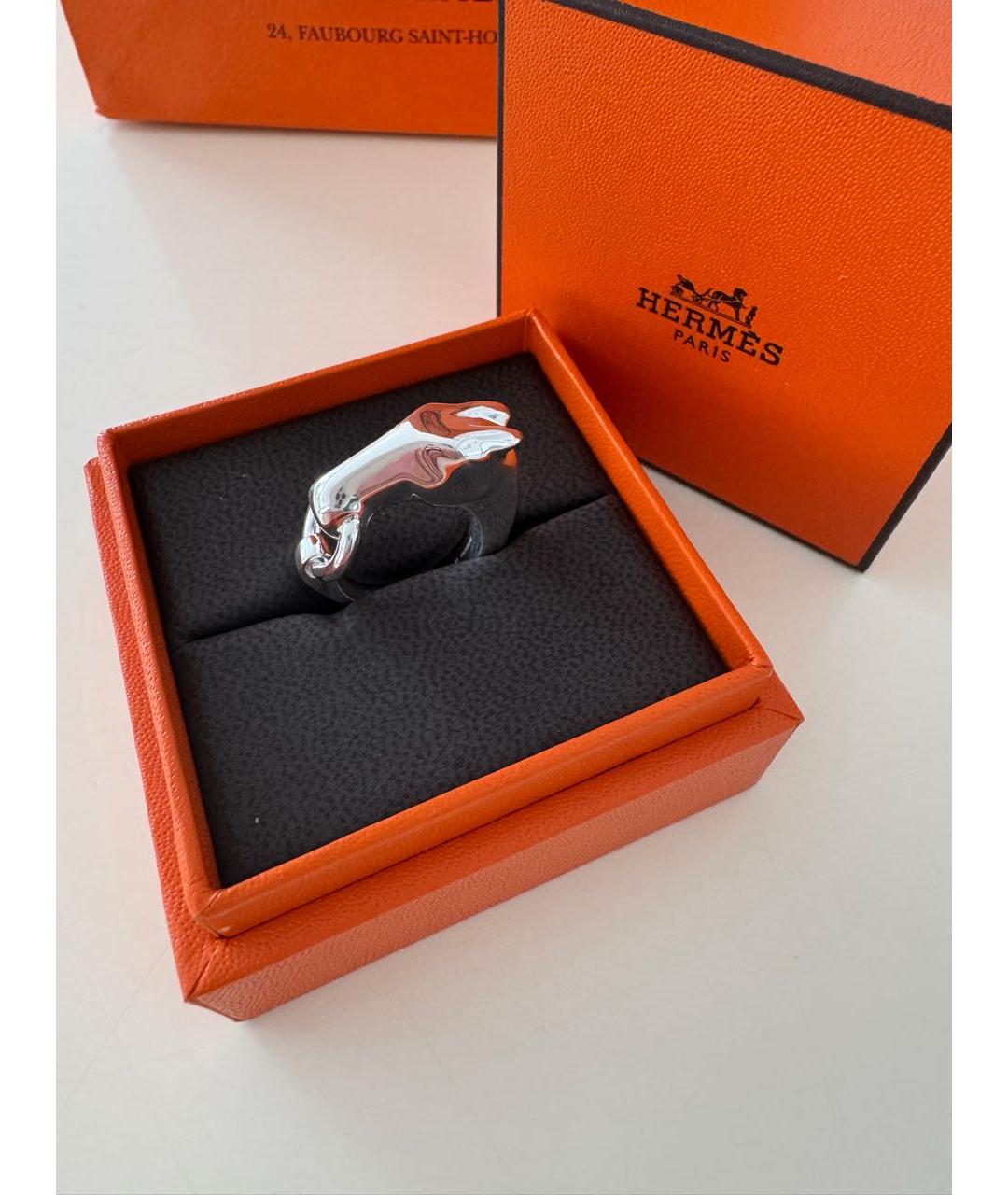 HERMES Серебряное серебряное кольцо, фото 2