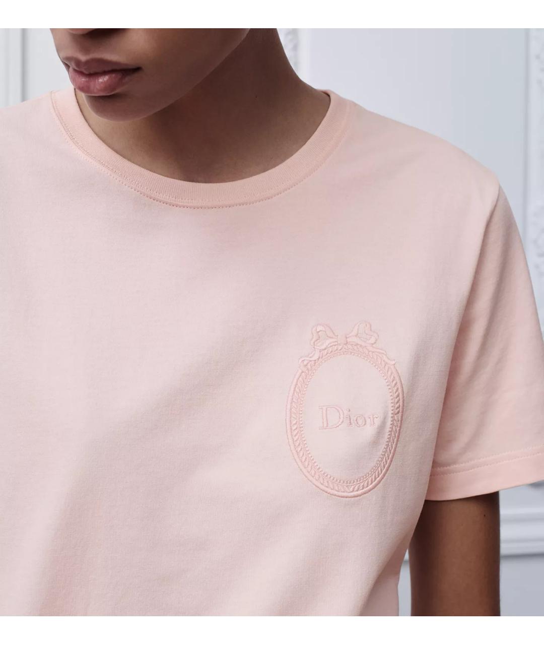 CHRISTIAN DIOR Розовая футболка, фото 3