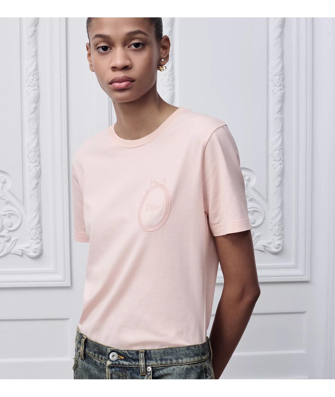 CHRISTIAN DIOR Розовая футболка, фото 2
