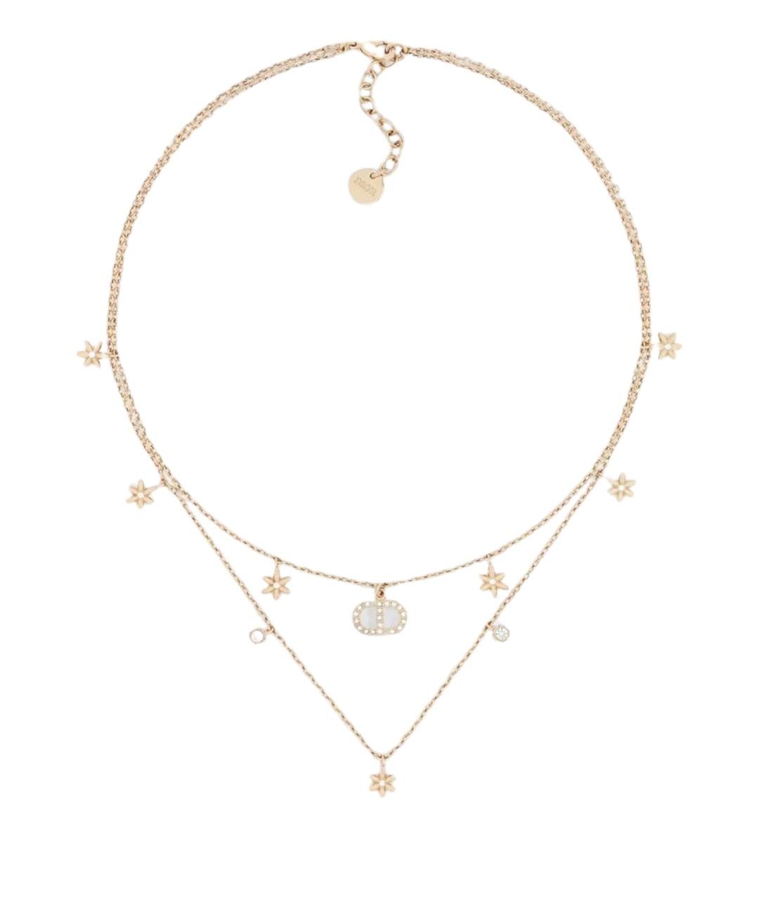 CHRISTIAN DIOR Золотое латунное колье, фото 1