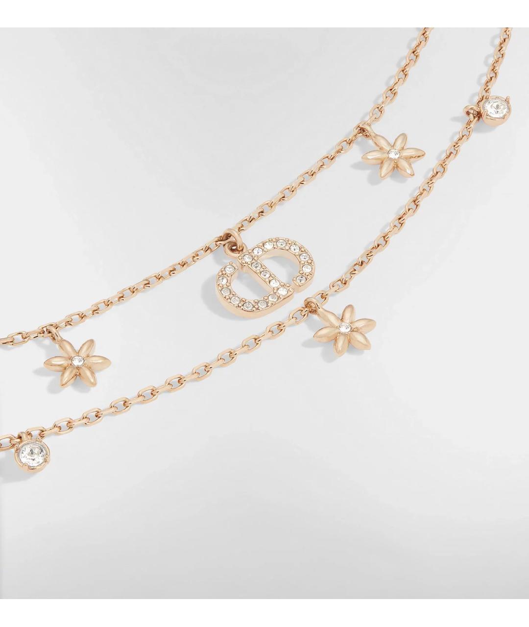 CHRISTIAN DIOR Золотое латунное колье, фото 2