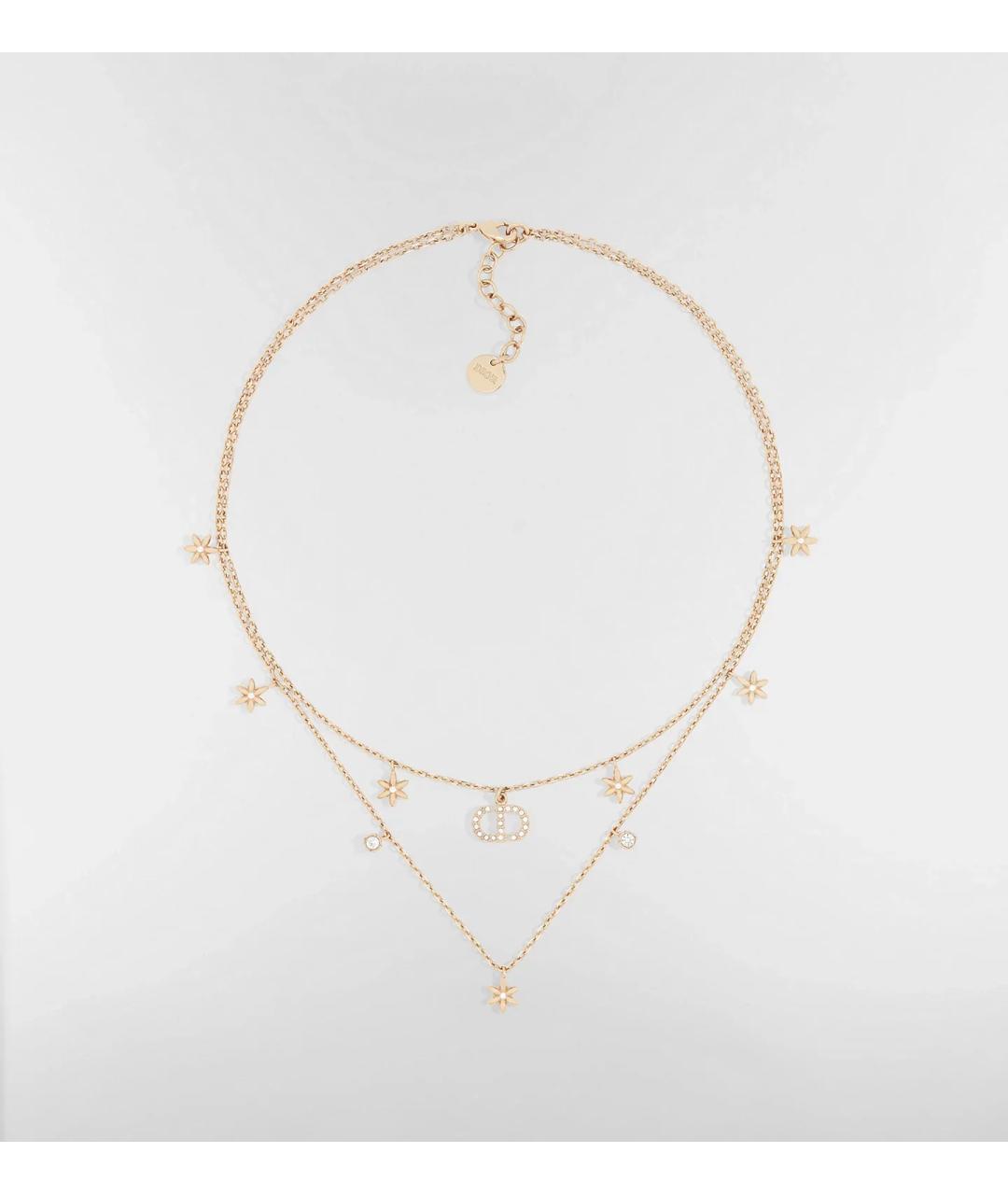 CHRISTIAN DIOR Золотое латунное колье, фото 3