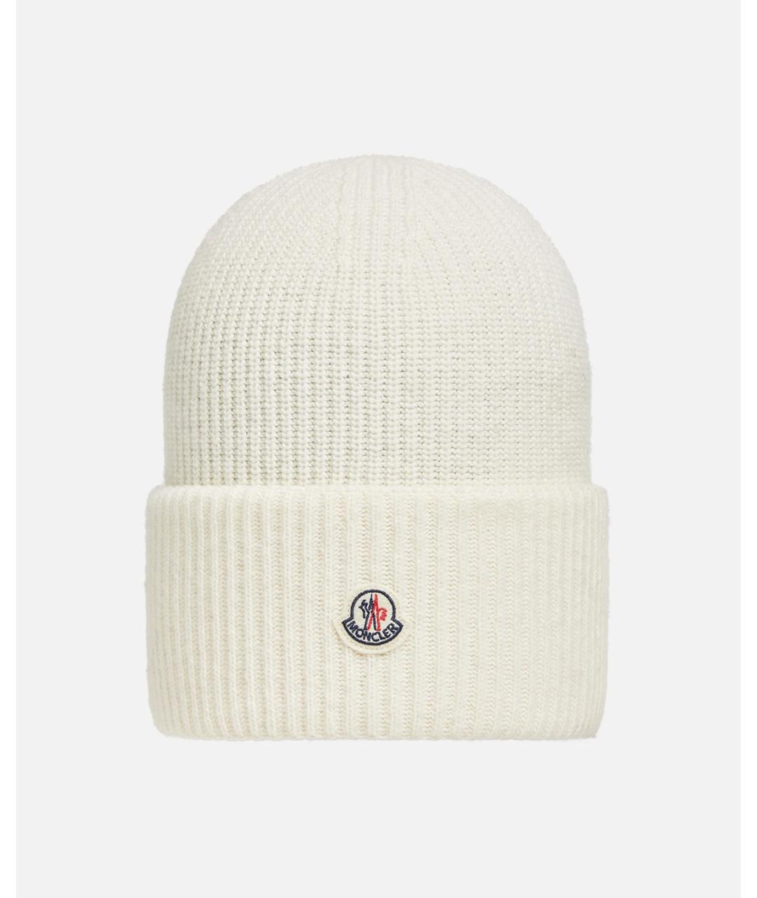 MONCLER Белая шапка, фото 3