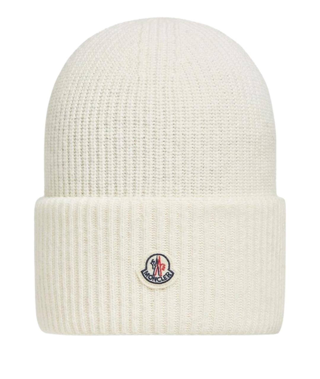 MONCLER Белая шапка, фото 1