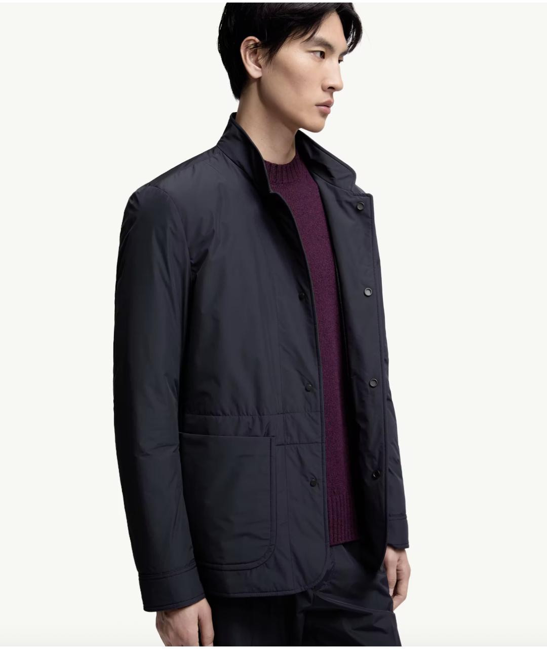 MONCLER Темно-синяя куртка, фото 2