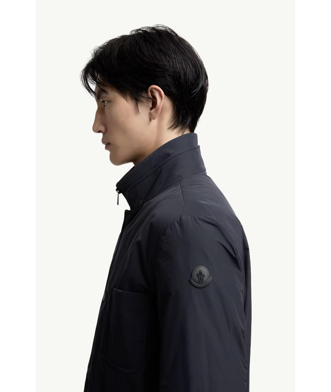 MONCLER Темно-синяя куртка, фото 4