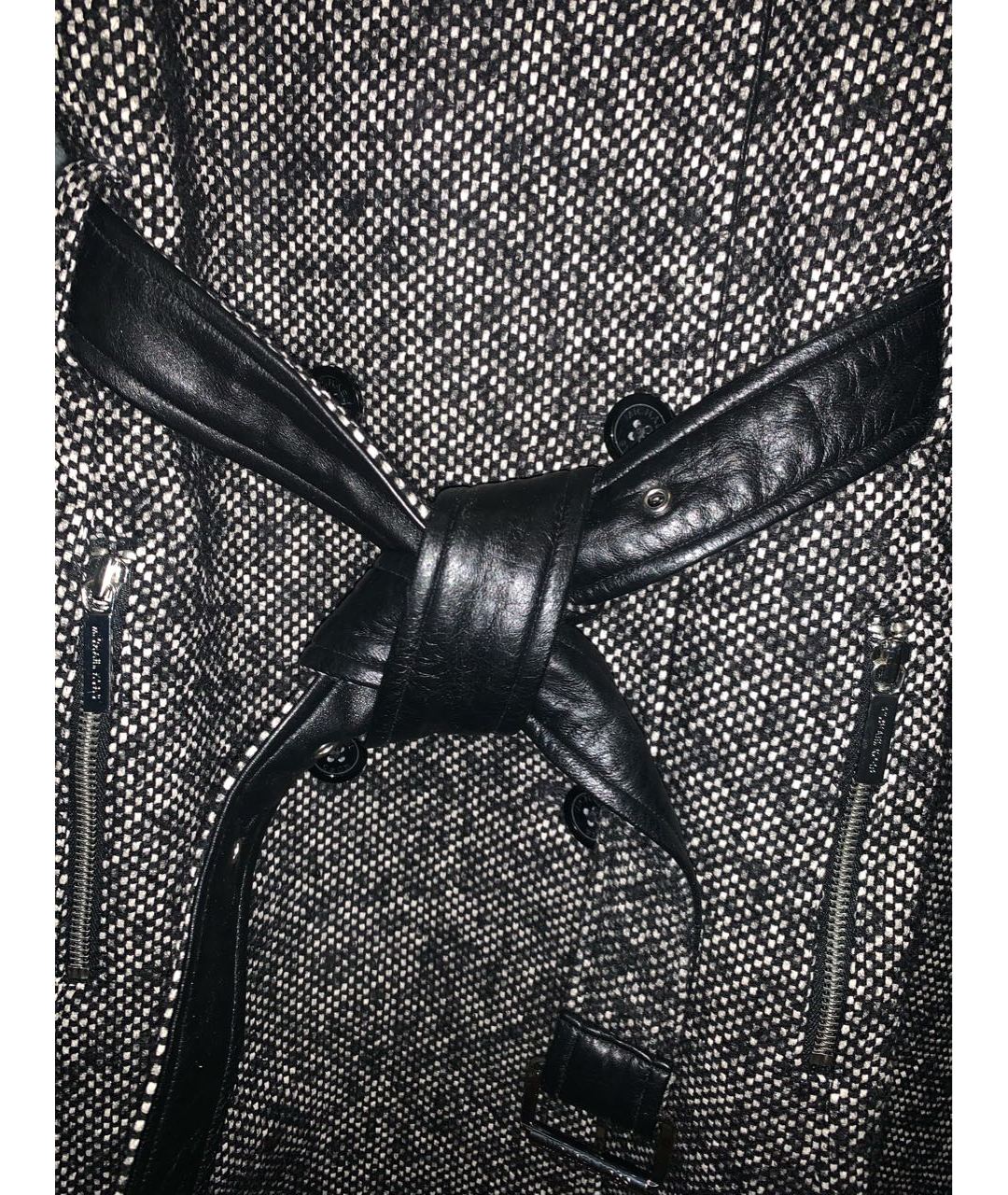 MICHAEL MICHAEL KORS Черное шерстяное пальто, фото 6