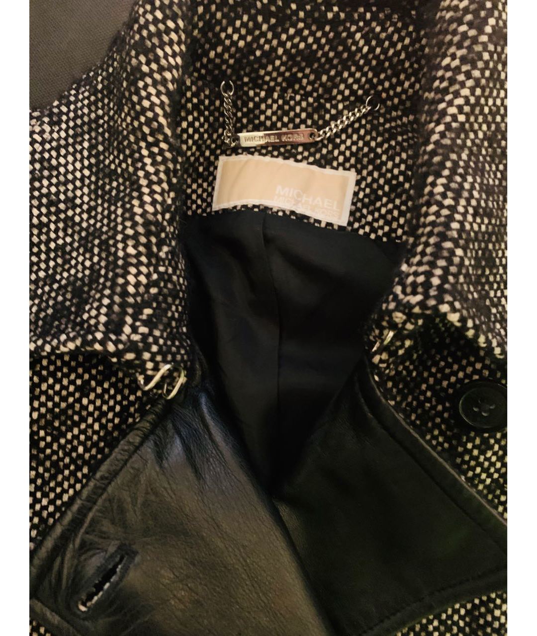 MICHAEL MICHAEL KORS Черное шерстяное пальто, фото 3