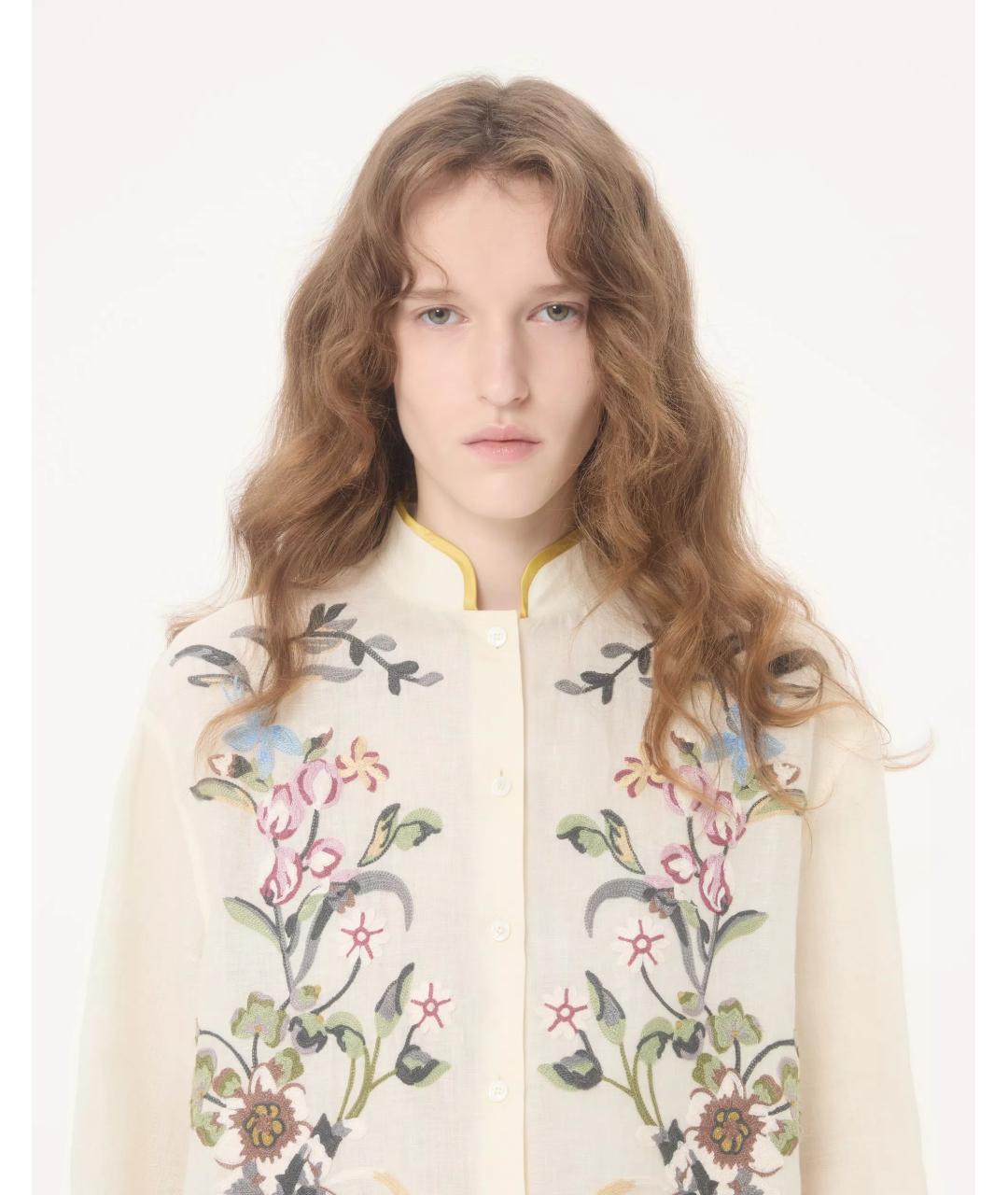 VALENTINO Бежевая блузы, фото 4