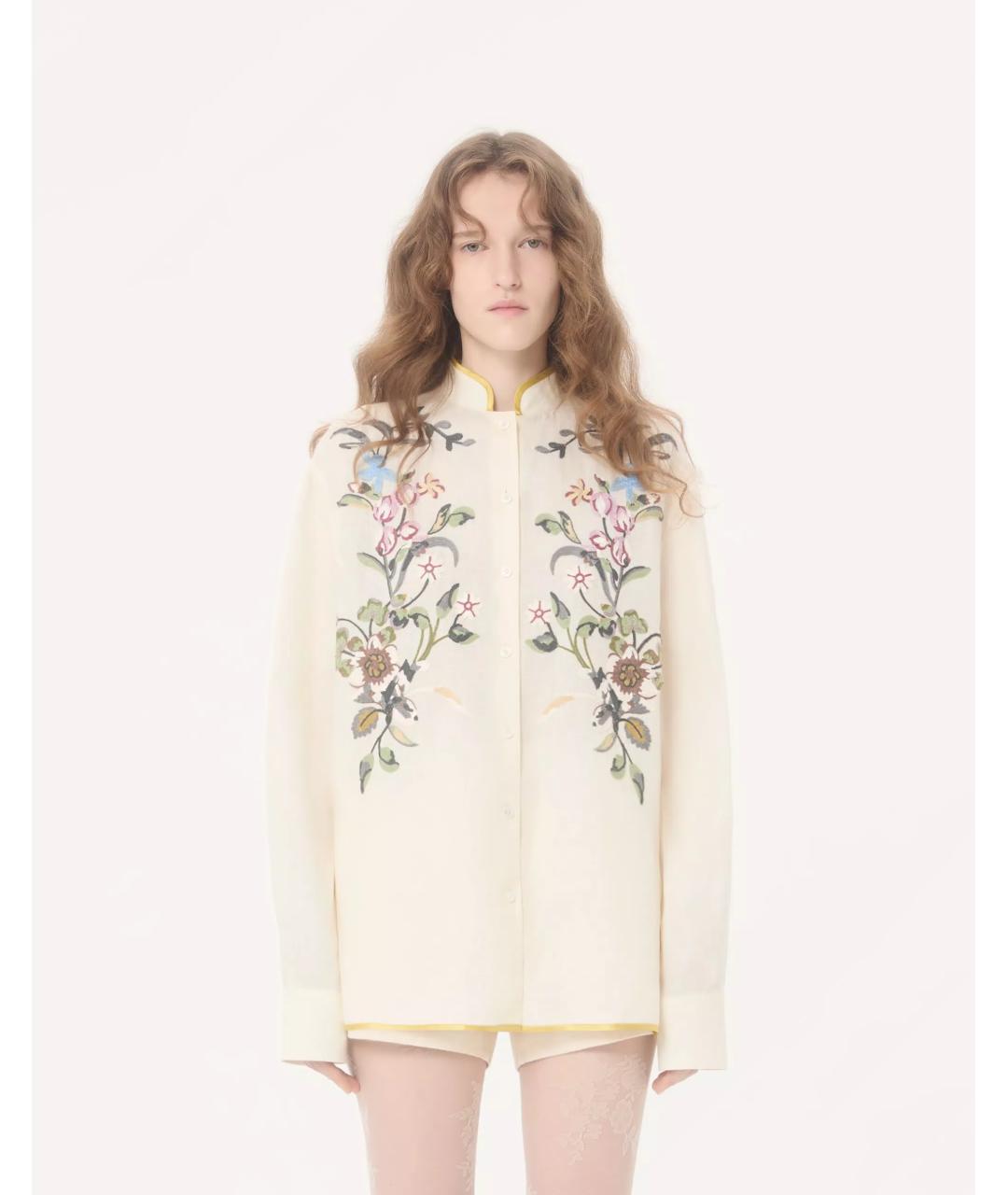 VALENTINO Бежевая блузы, фото 5