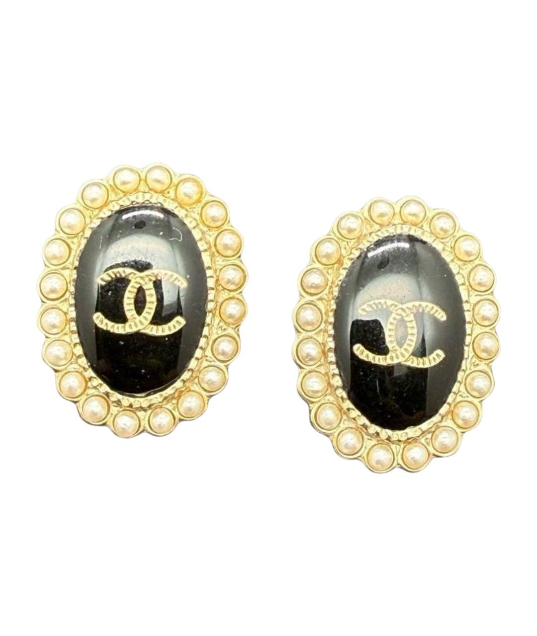 CHANEL Золотые серьги, фото 1