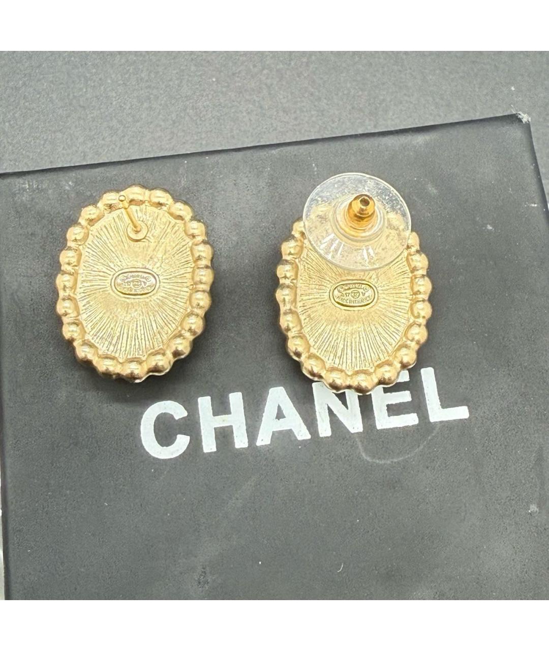 CHANEL Золотые серьги, фото 2