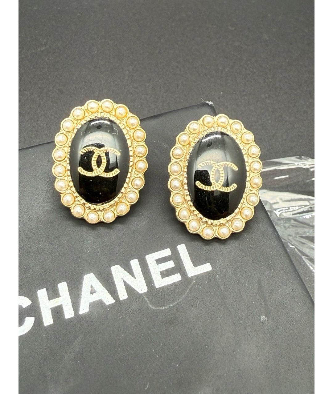 CHANEL Золотые серьги, фото 5