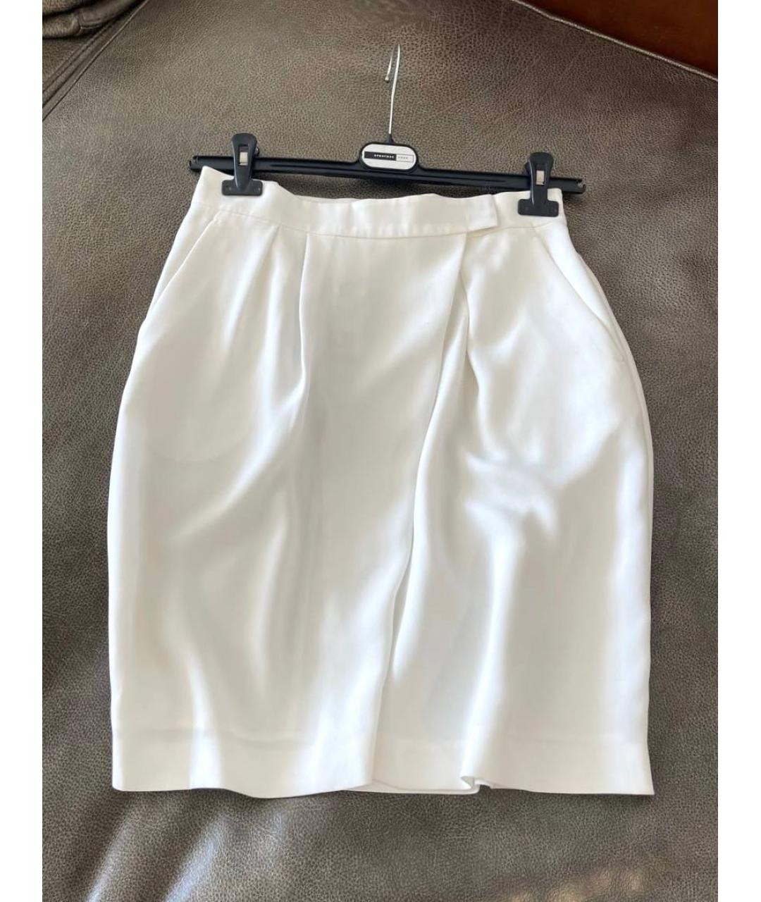 MAX MARA Белая юбка мини, фото 8