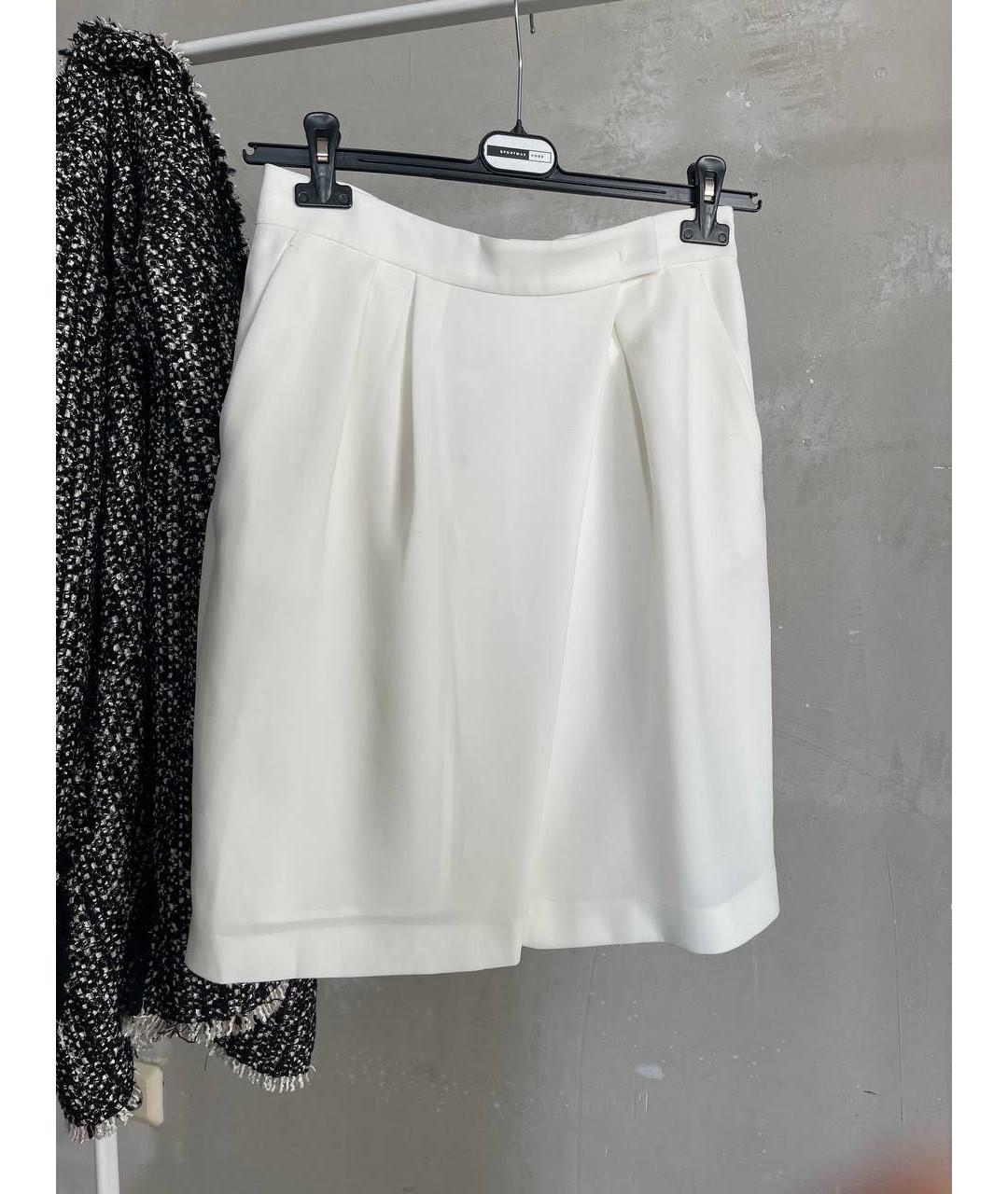 MAX MARA Белая юбка мини, фото 6